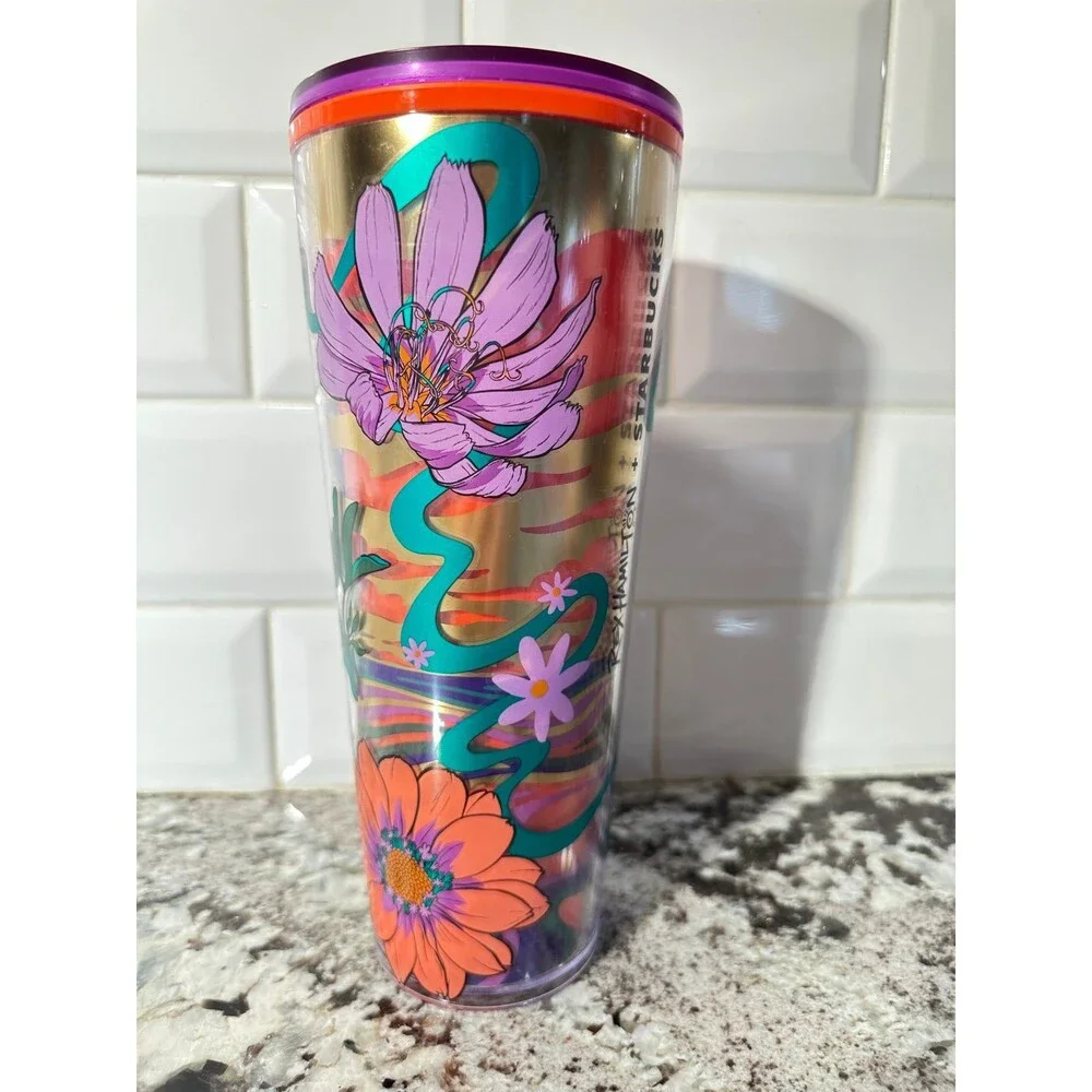 Starbucks Hamilton Texas Wildflowers 24 Oz. Tumbler NWOT